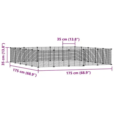vidaXL cage pour animaux de compagnie Acier