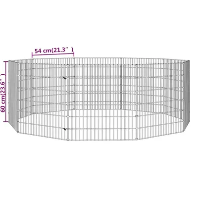 vidaXL enclos pour animaux Fer