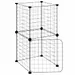 vidaXL cage pour animaux de compagnie Acier