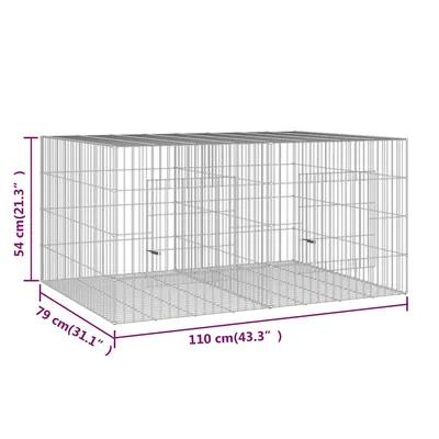 vidaXL cage à lapin Fer vidaXL cage à lapin Fer