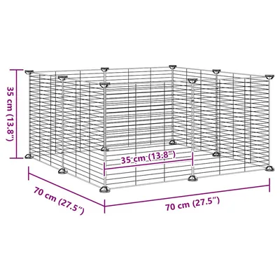 vidaXL cage pour animaux de compagnie Acier
