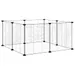 vidaXL cage pour animaux de compagnie Acier