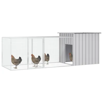 vidaXL cage à poules Acier