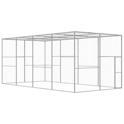 vidaXL cage pour chat Acier