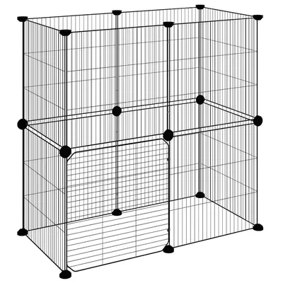 vidaXL cage pour animaux de compagnie Acier