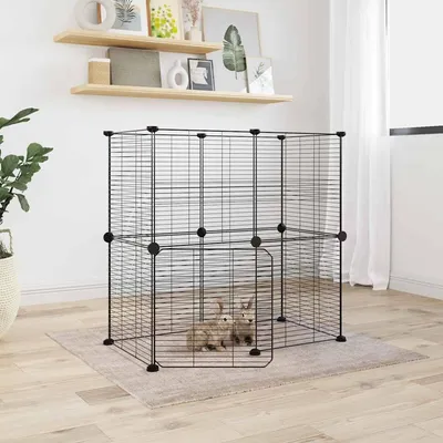 vidaXL cage pour animaux de compagnie Acier