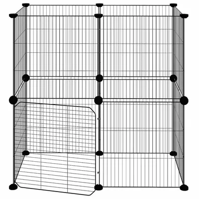 vidaXL cage pour animaux de compagnie Acier