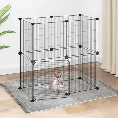vidaXL cage pour animaux de compagnie Acier