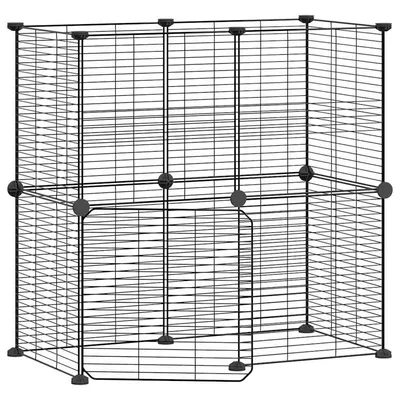 vidaXL cage pour animaux de compagnie Acier
