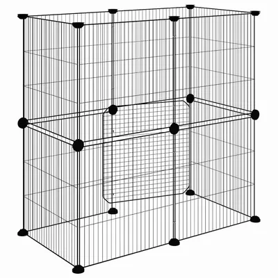 vidaXL cage pour animaux de compagnie Acier
