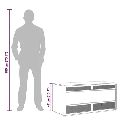 vidaXL terrarium Bois d'ingénierie