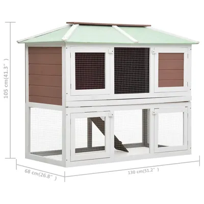 vidaXL cage pour animaux Bois