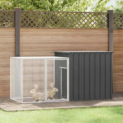 vidaXL cage pour lapins Acier