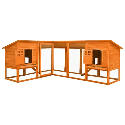vidaXL clapier Bois
