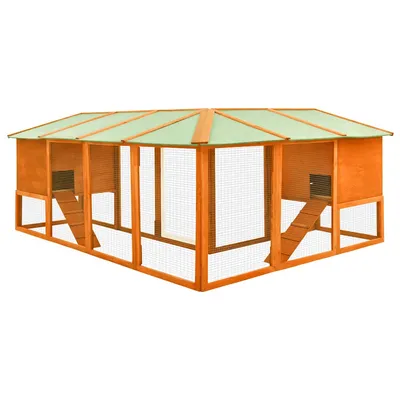 vidaXL clapier Bois