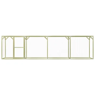 vidaXL poulailler Pinède imprégnée