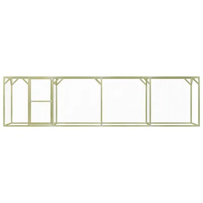 vidaXL poulailler Pinède imprégnée