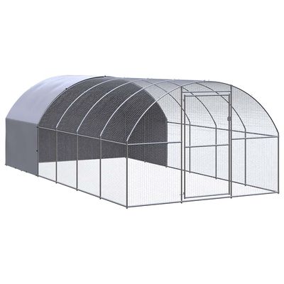 vidaXL poulailler Acier