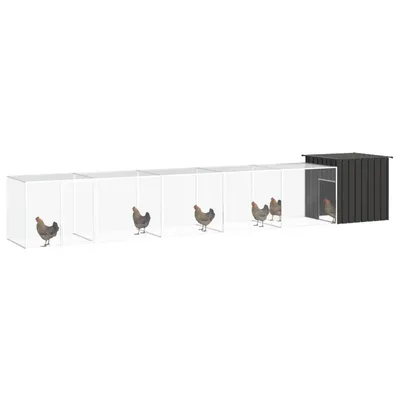 vidaXL cage à poules Acier
