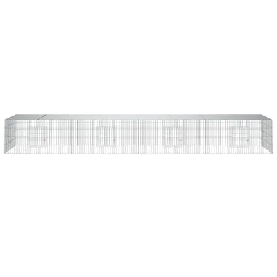 vidaXL cage à lapin Fer