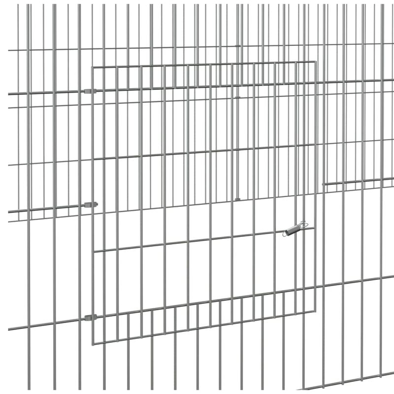 vidaXL cage à lapin Fer