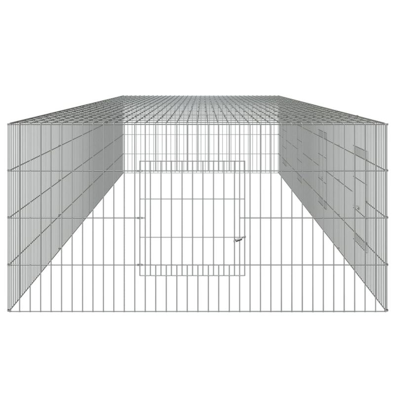 vidaXL cage à lapin Fer
