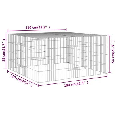 vidaXL cage à lapin Fer vidaXL cage à lapin Fer