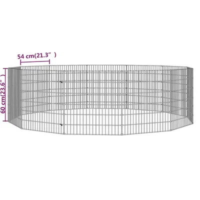 vidaXL enclos pour animaux Fer