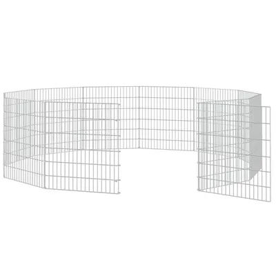 vidaXL enclos pour animaux Fer