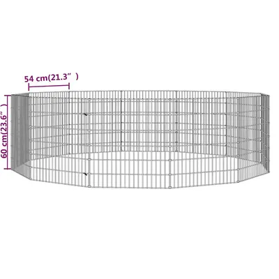vidaXL enclos pour animaux Fer
