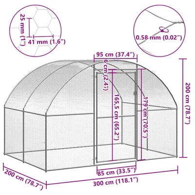 vidaXL poulailler Acier vidaXL poulailler Acier