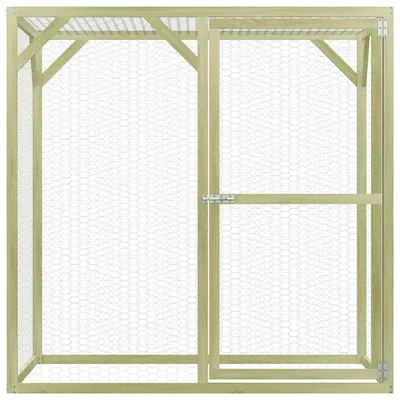 vidaXL poulailler Pinède imprégnée