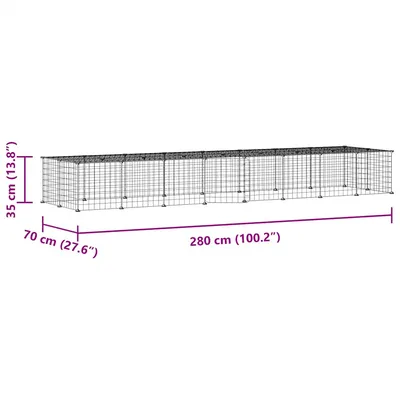 vidaXL cage pour animaux de compagnie Acier