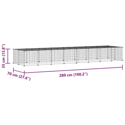 vidaXL cage pour animaux de compagnie Acier vidaXL cage pour animaux de compagnie Acier
