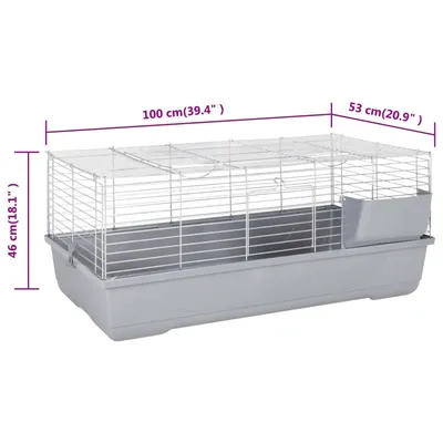 vidaXL cage pour petits animaux Polypropylène
