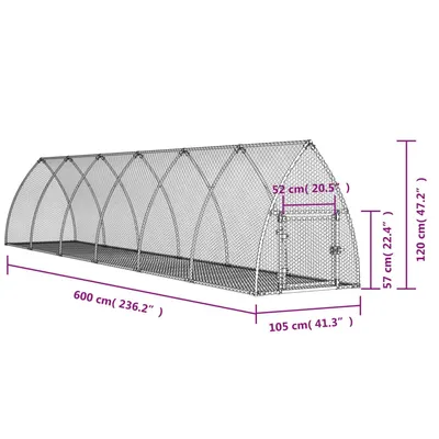 vidaXL clapier Acier