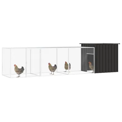 vidaXL cage à poules Acier