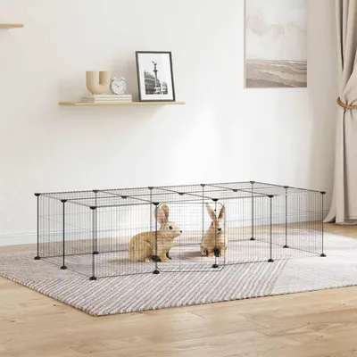 vidaXL cage pour animaux de compagnie Acier