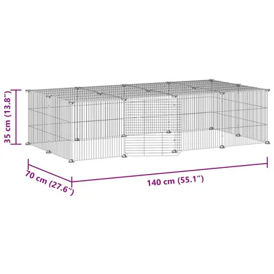vidaXL cage pour animaux de compagnie Acier vidaXL cage pour animaux de compagnie Acier