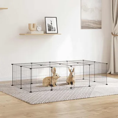 vidaXL cage pour animaux de compagnie Acier vidaXL cage pour animaux de compagnie Acier