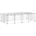 vidaXL cage pour animaux de compagnie Acier