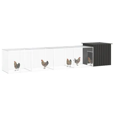 vidaXL cage à poules Acier
