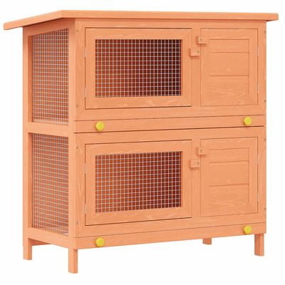 vidaXL clapier Bois