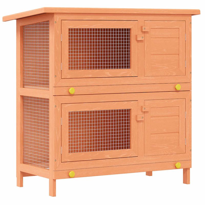 vidaXL clapier Bois