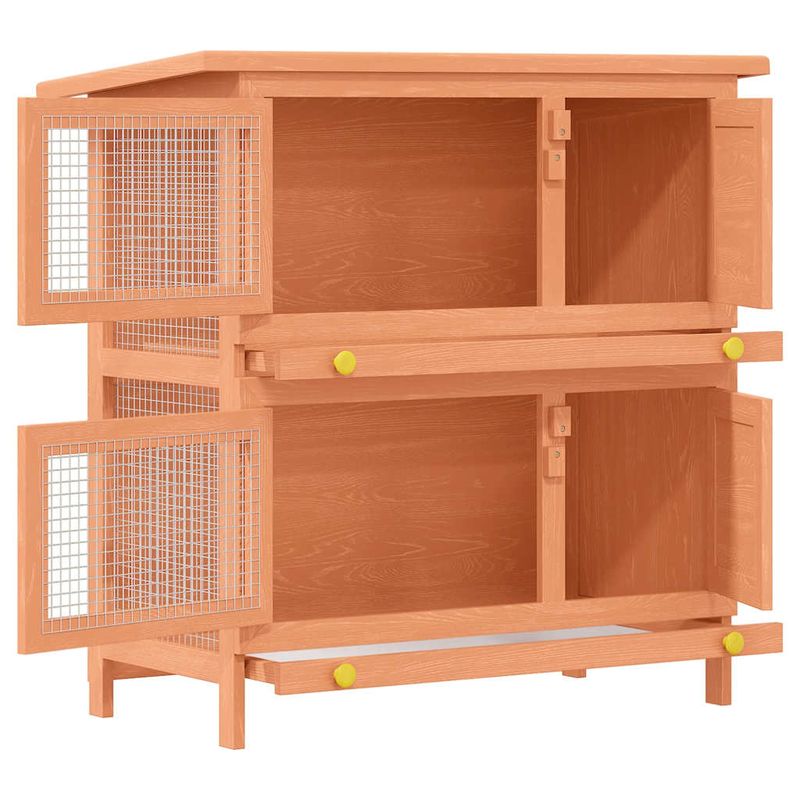 vidaXL clapier Bois