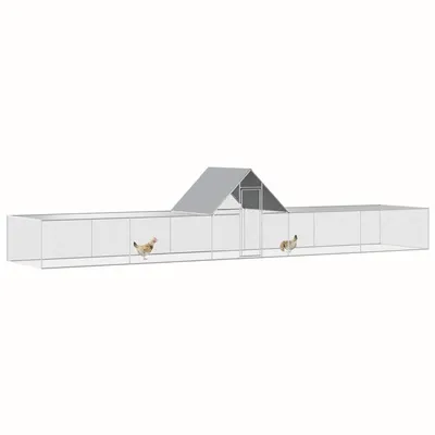vidaXL poulailler Acier