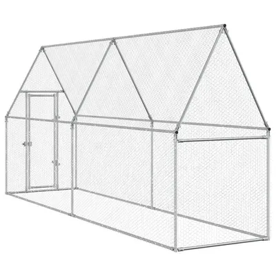vidaXL cage à poules Acier