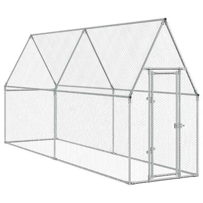 vidaXL cage à poules Acier