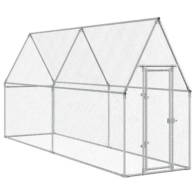 vidaXL cage à poules Acier