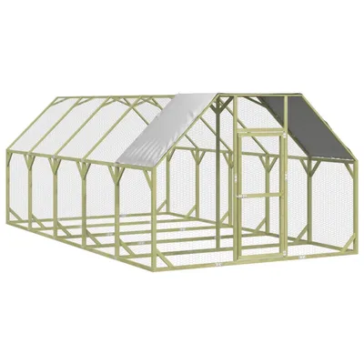 vidaXL poulailler Bois de pin